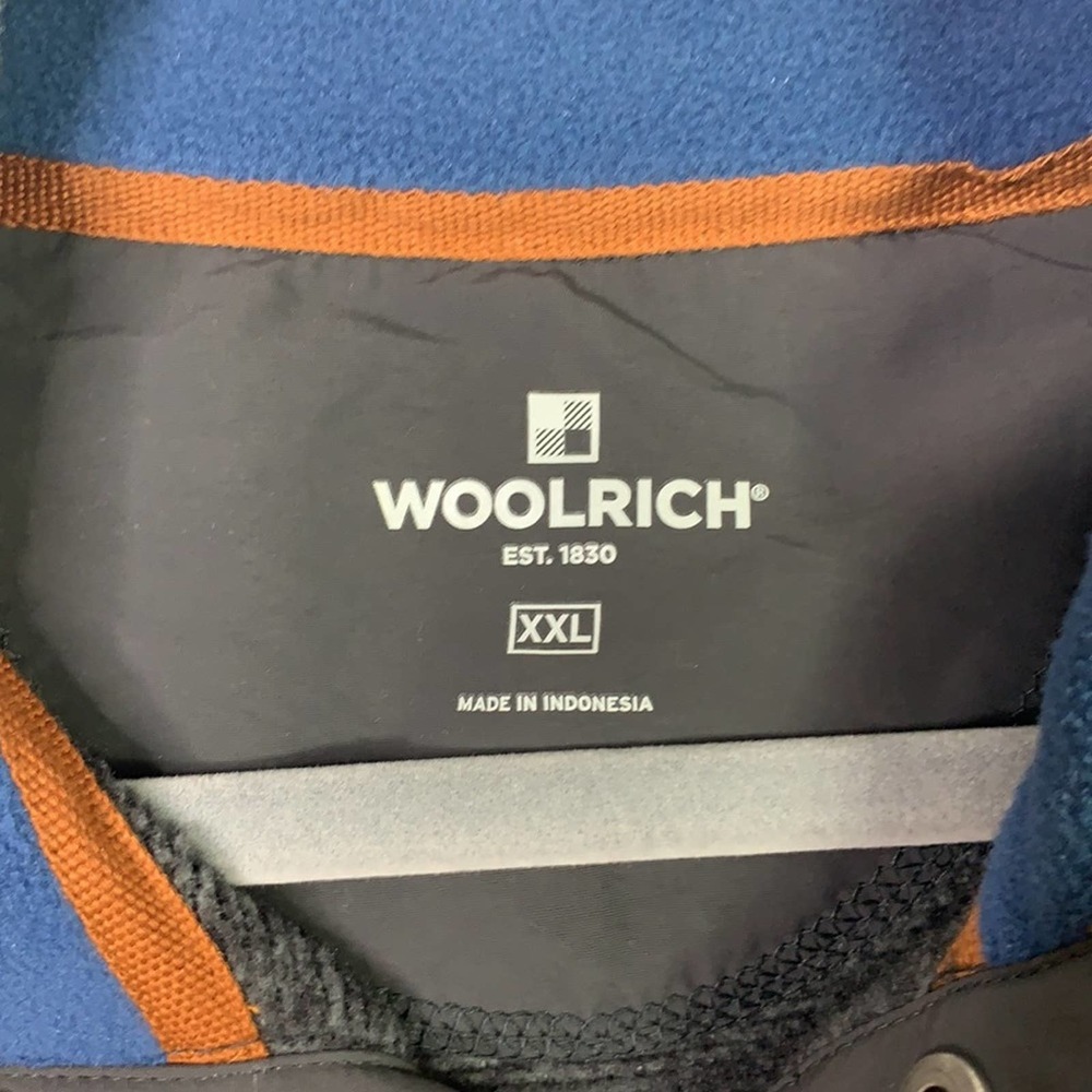 Woolrich Quarter Snap Polyester Gray Pullover Xxl - image 4